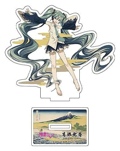 Hatsune Miku Acrylic Stand Set – Hokusai Tago Bay 5 Pack 10 cm