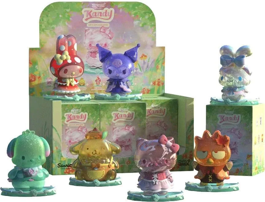 Sanrio Vinyl Figures – Kandy Blind Box Display of 6 4 inch