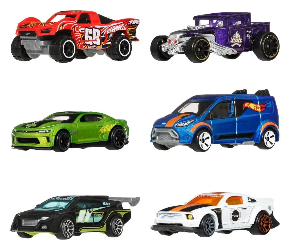 Hot Wheels Die-Cast Vehicle Set – Silver Series Legends 6-Pack 1:64