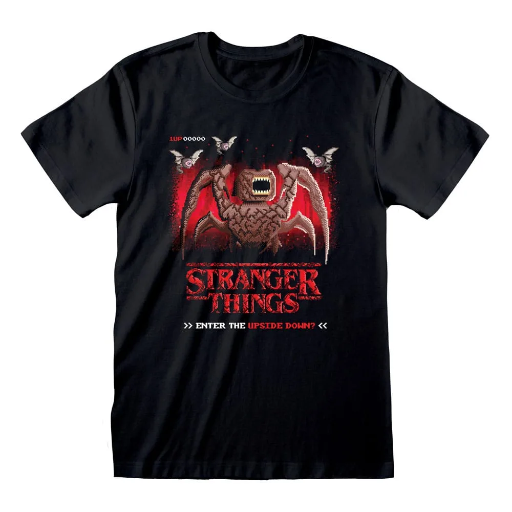 Stranger Things T-Shirt – 8 Bit Upside Down Size XL