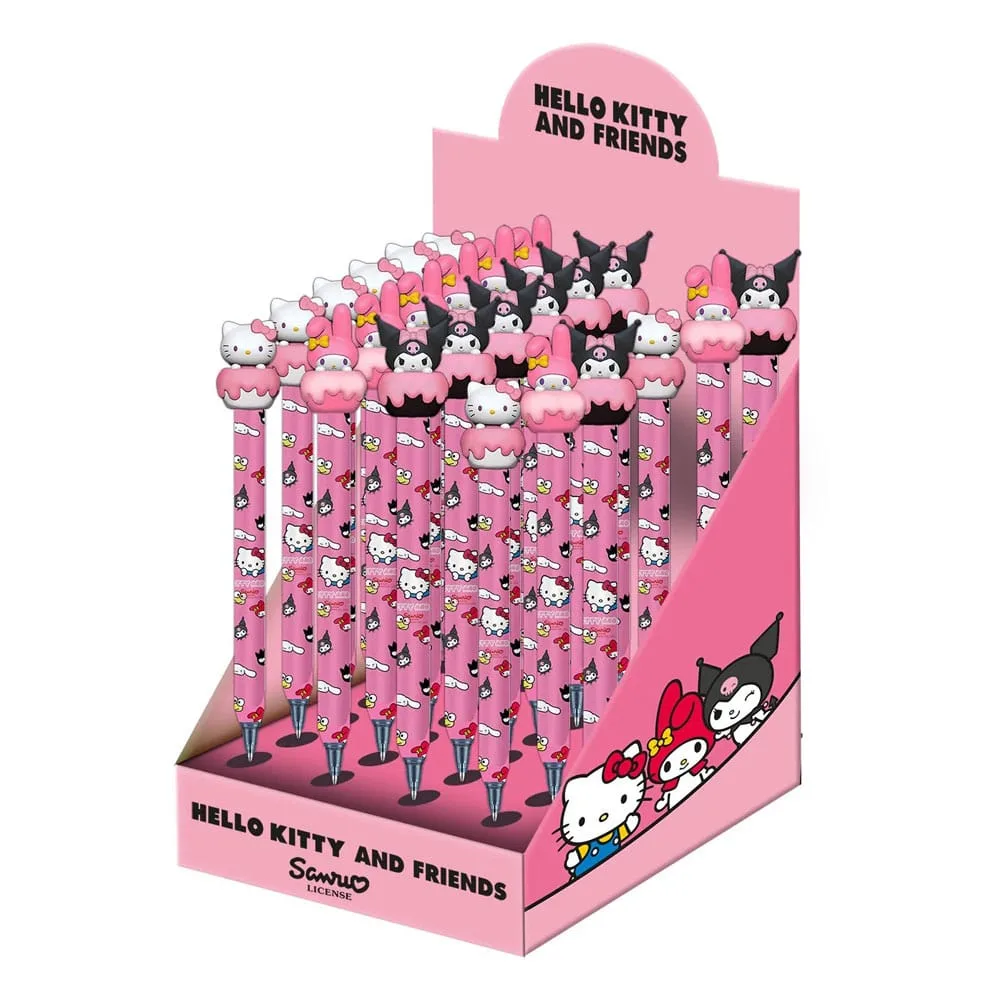 Hello Kitty Gel Pens – Erasable 24-Piece Display