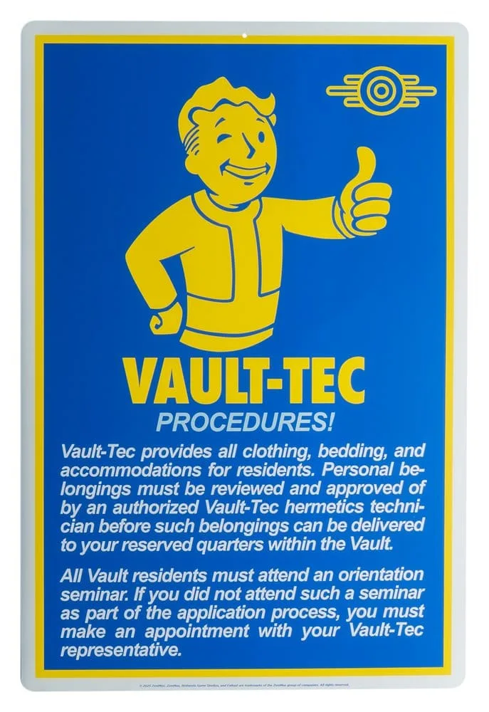 Fallout Metal Sign – Procedures