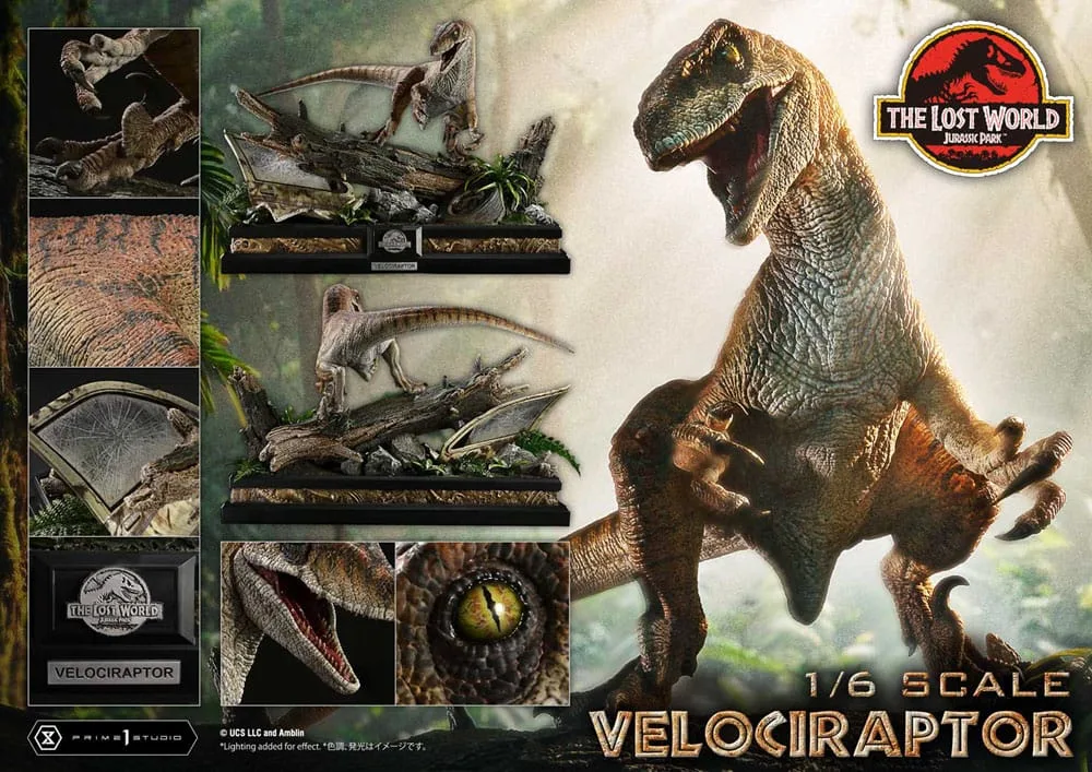 Jurassic Park II beeld – Tiger Stripe Velociraptor 1/6 41 cm 6