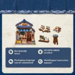 Fukuoka Mentaiko Kitchen Model Kit – Miniature House 11 x 9 cm 3