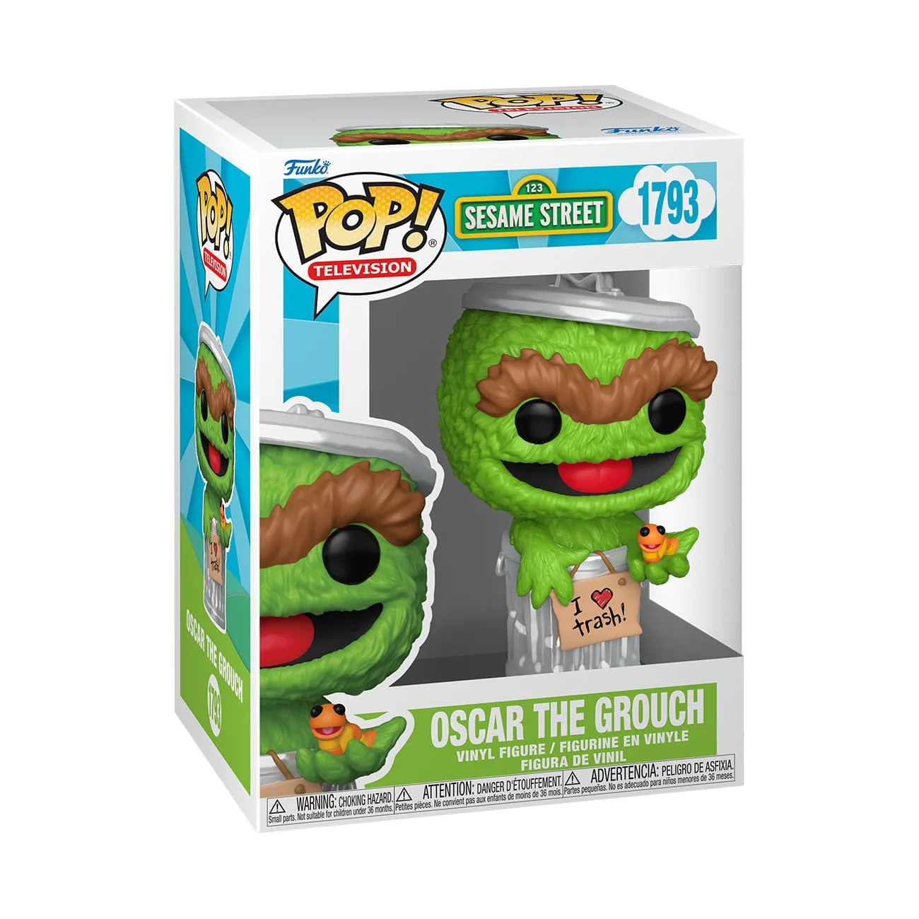 Sesame Street Vinyl Figure – Oscar the Grouch Funko Pop 9 cm 2