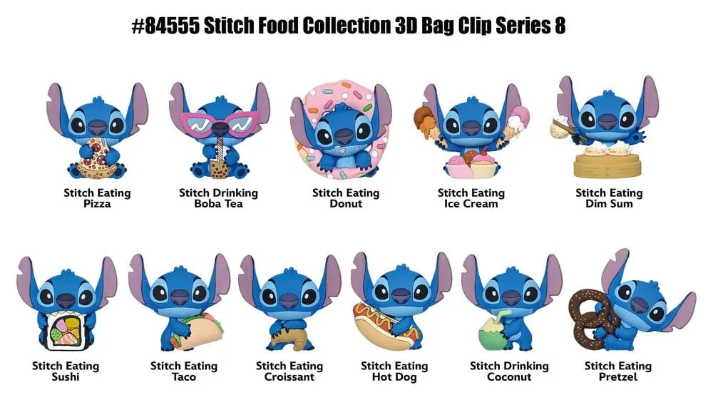 Lilo and Stitch Foam Bag Clips – Series 8 Display of 24 2
