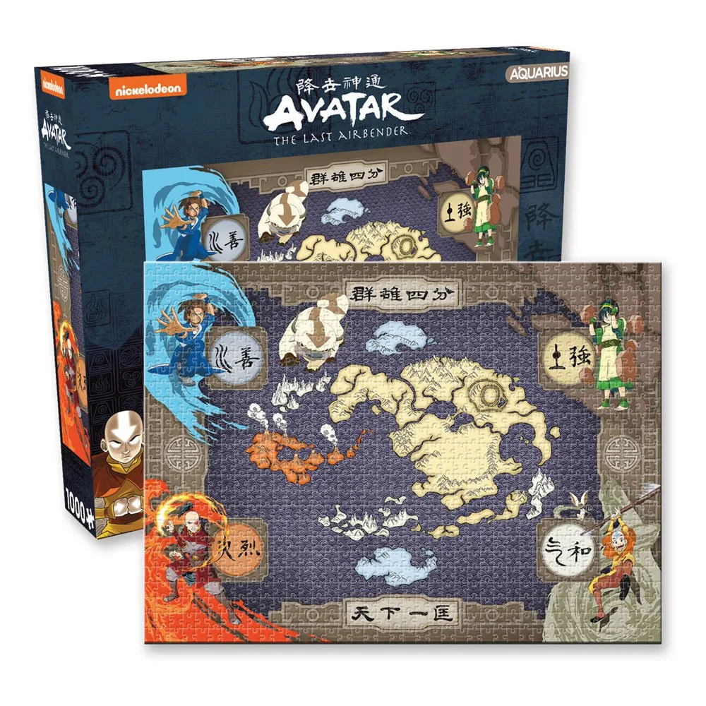Avatar The Last Airbender Jigsaw Puzzle – Map 71 x 51 cm