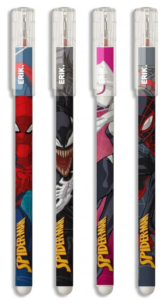 Spider-Man Erasable Pen Set – 4 Colours
