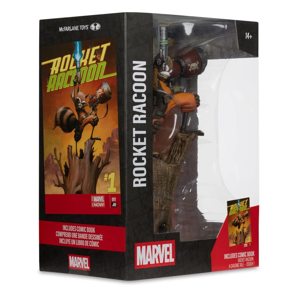 Marvel PVC Statue – Rocket Raccoon A Chasing Tale 1/6 Scale 18 cm 9