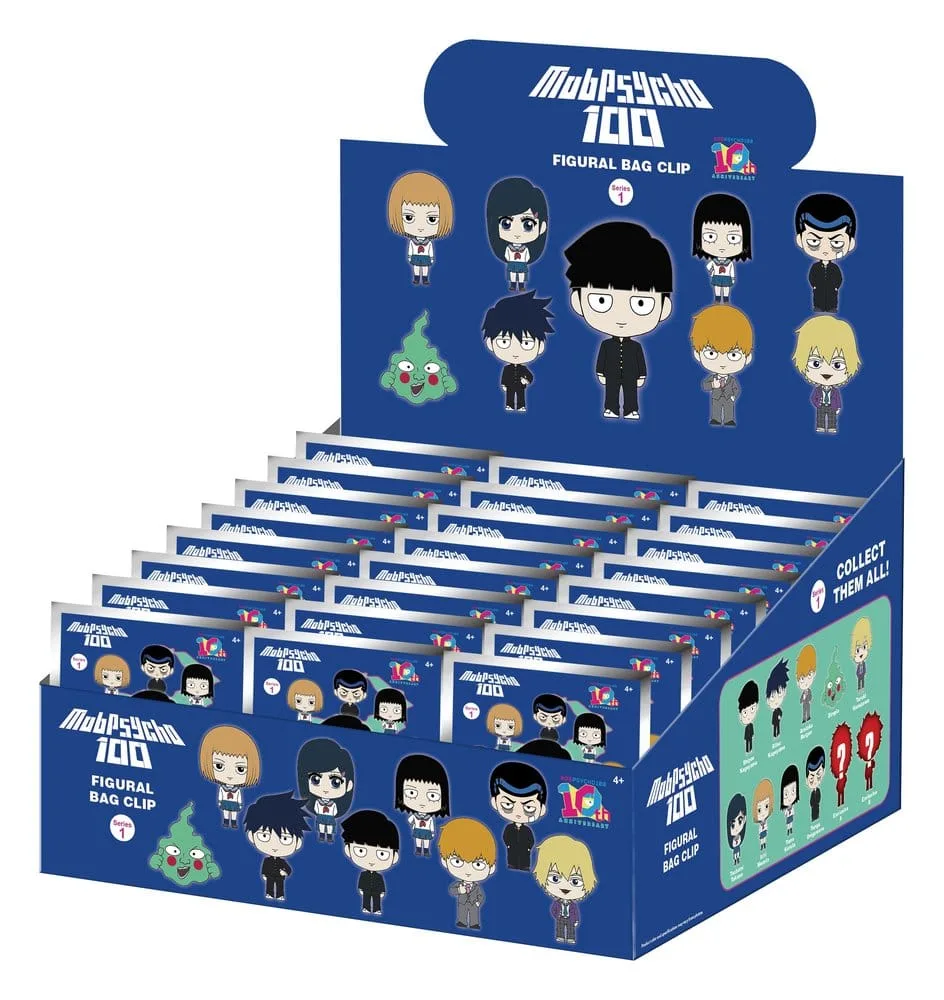 Mob Psycho 100 Bag Clips – Series 1 Blind Bag Display 24-Pack