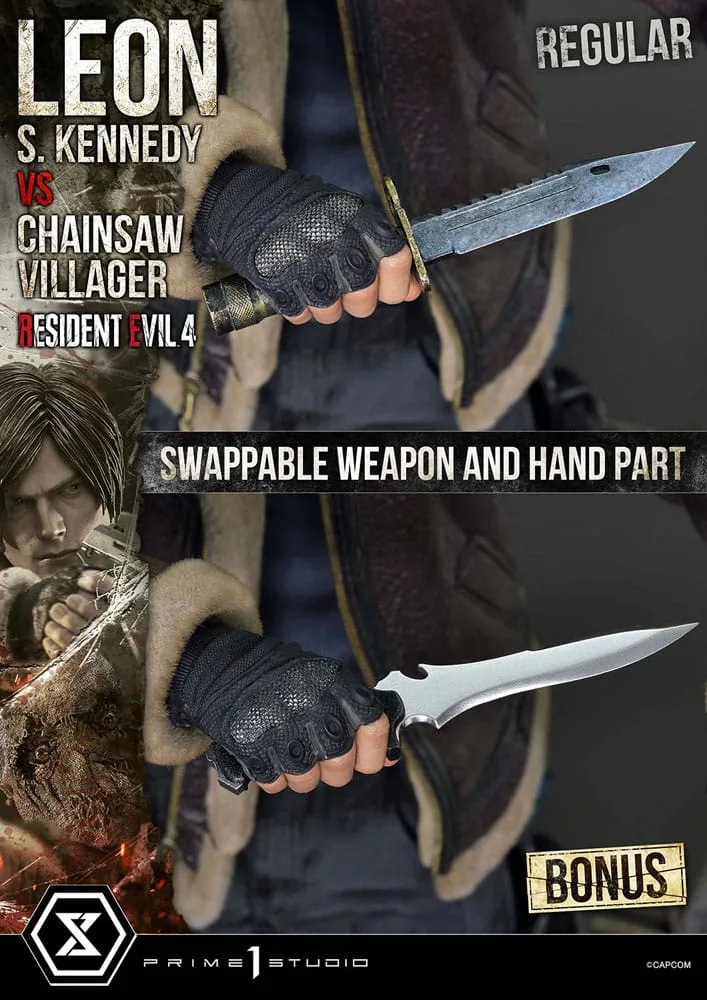 Resident Evil 4 Statue – Leon vs Chainsaw Villager Bonus 76 cm 14