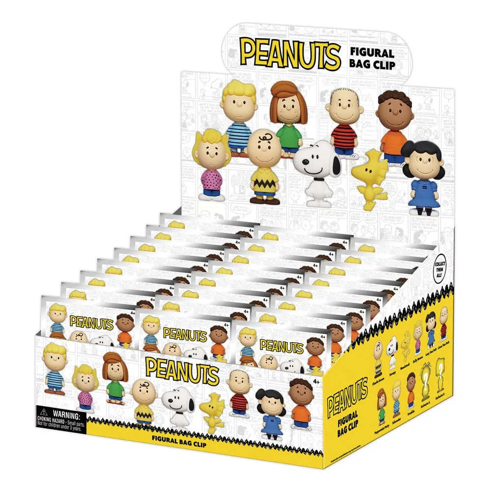 Peanuts Bag Clips – Snoopy Series 1 Display of 24 3