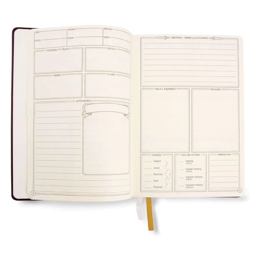 Dungeons & Dragons RPG Journal – 5e Black 7