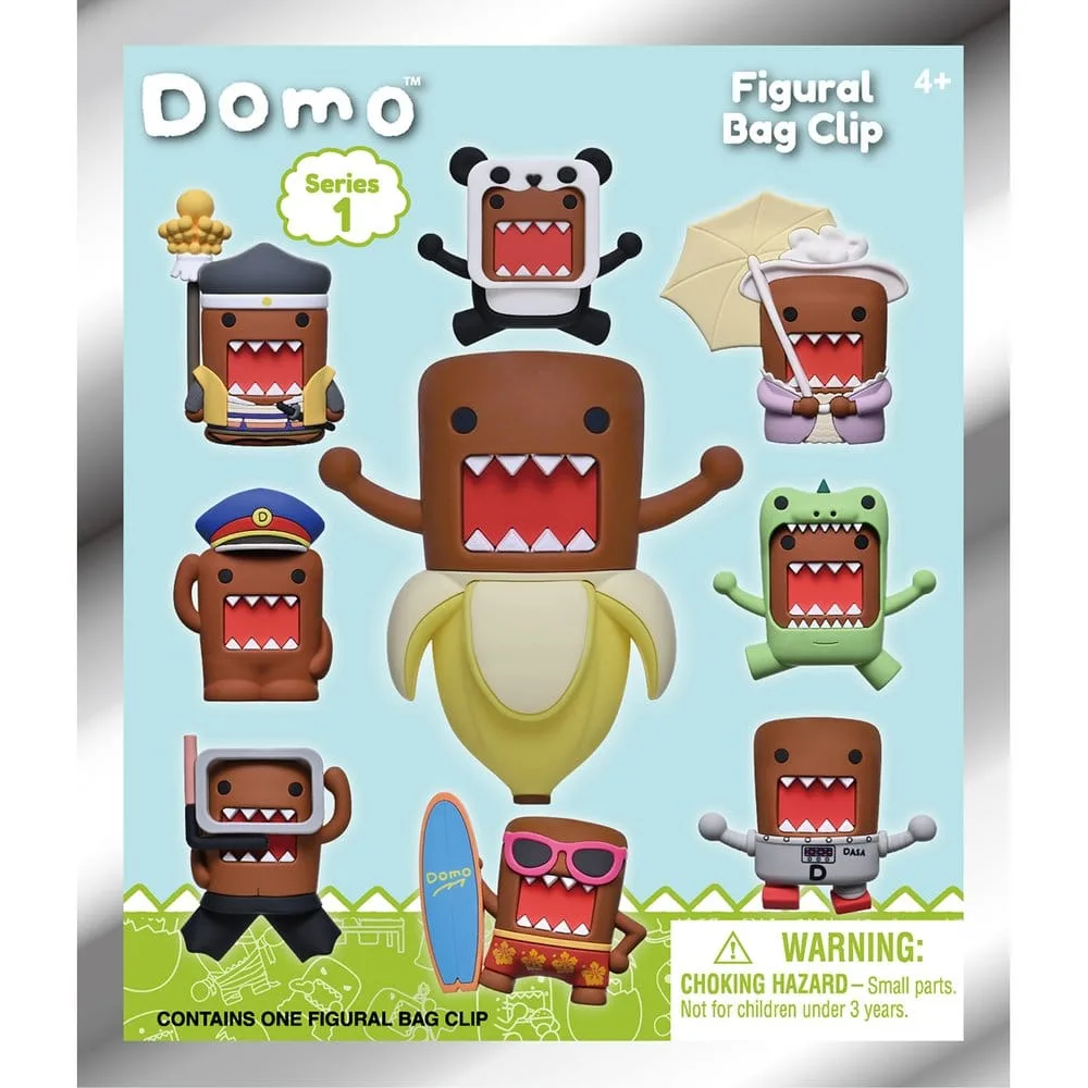 Domo-kun Bag Clips – Series 1 Display of 24 3