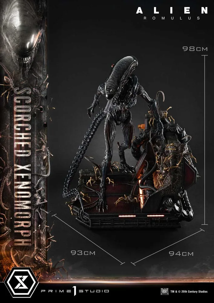 Alien Romulus Statue – Scorched Xenomorph Deluxe 98 cm 13