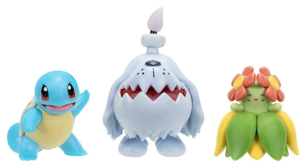 Pokémon Figure Set – Squirtle, Greavard & Bellossom 3-Pack 1