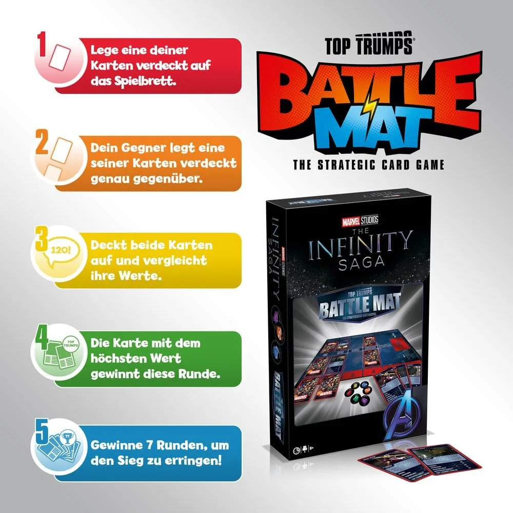 Marvel Board Game – Top Trumps BattleMat German Edition 9