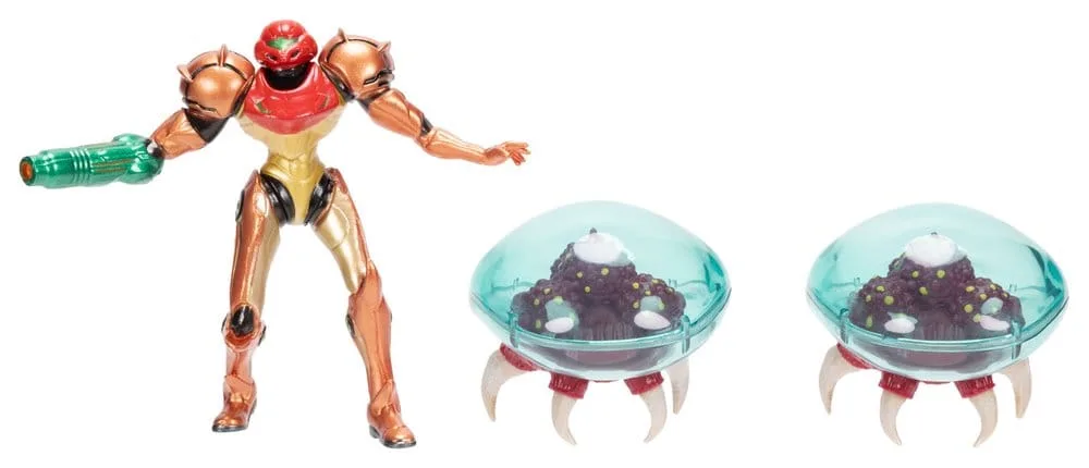 Metroid Minifigurenset – Samus Bounty Hunter 3 stuks 6 cm 5