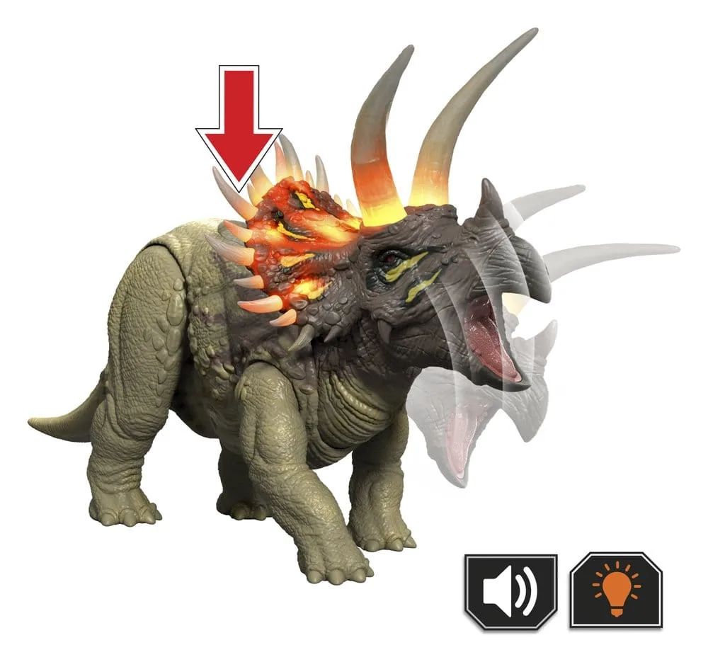 Jurassic World Action Figure – Wild Roar Triceratops 31 cm 6