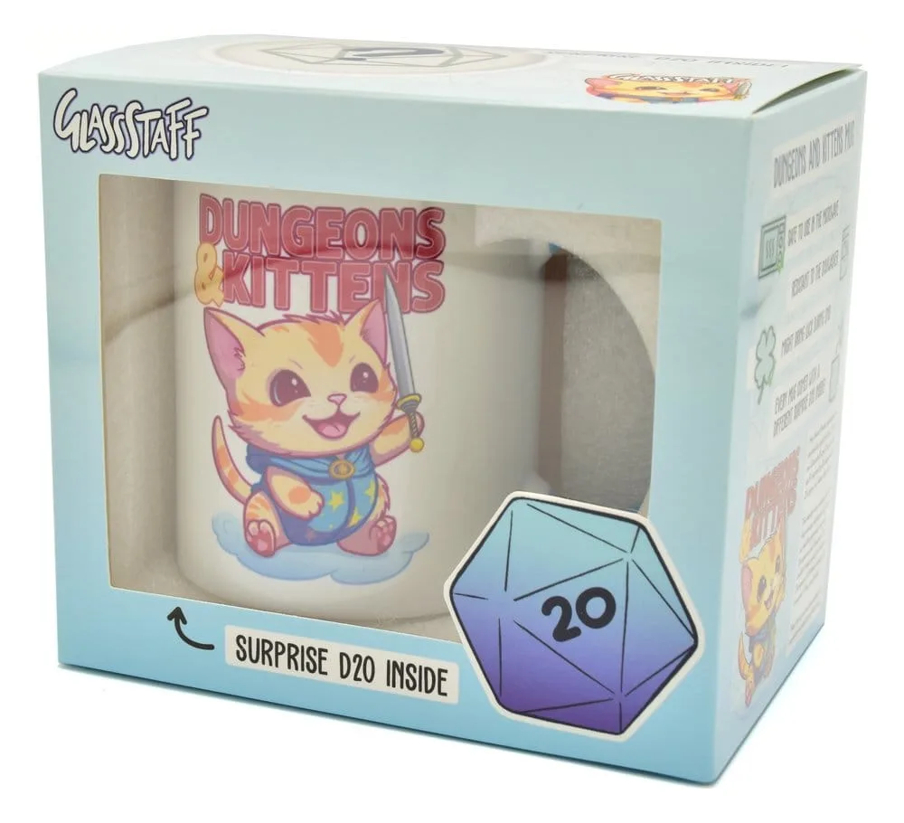 Glassstaff Mug and D20 Gift Set – Dungeons and Kittens 3