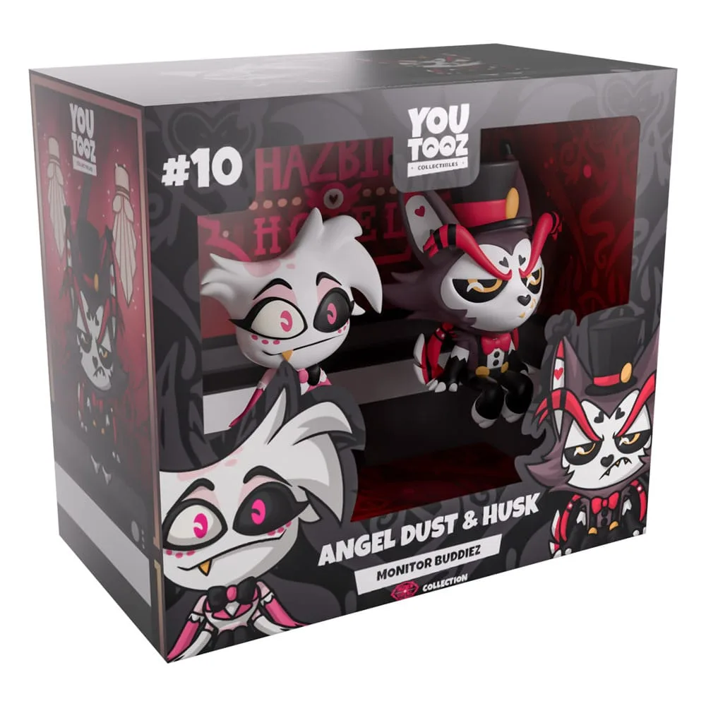 Hazbin Hotel Vinyl Figures – Angel Dust & Husk Monitor Buddiez 5