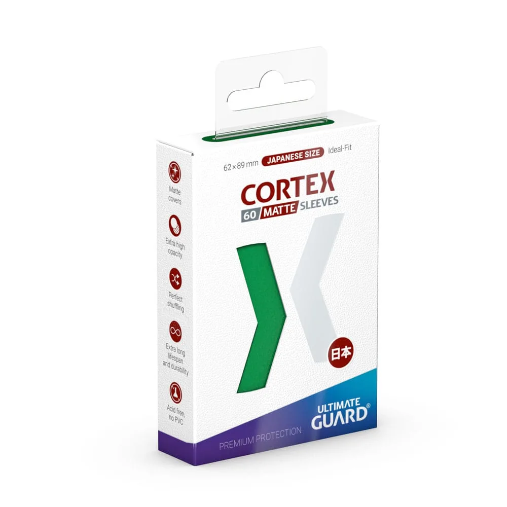 Ultimate Guard Card Sleeves – Cortex Matte Green Japanese Size