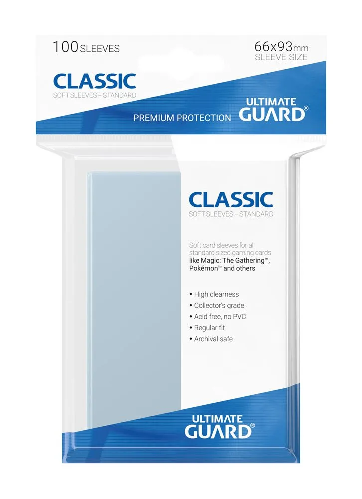 Ultimate Guard Card Sleeves – Classic 100 Pack 66 x 93 mm