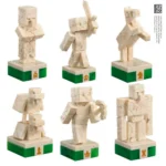 Minecraft Chess Set – Overworld Heroes vs Hostile Mobs 45 x 45 cm 3