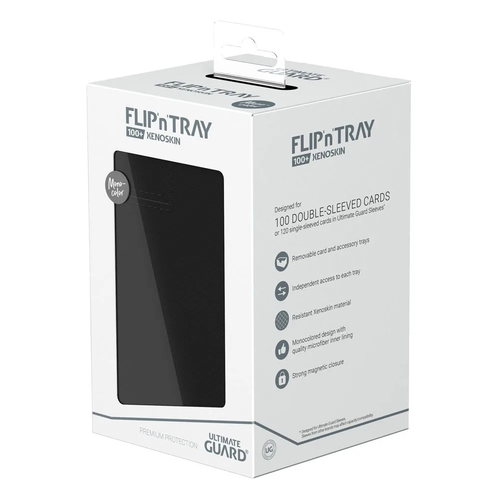 Ultimate Guard Deck Box – Flip’n’Tray 100+ Xenoskin Black 8