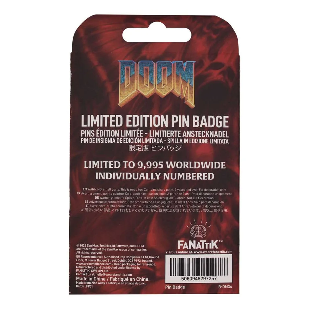 Doom Pin Badge – Limited Edition Floppy Disk 45 x 45 mm 4