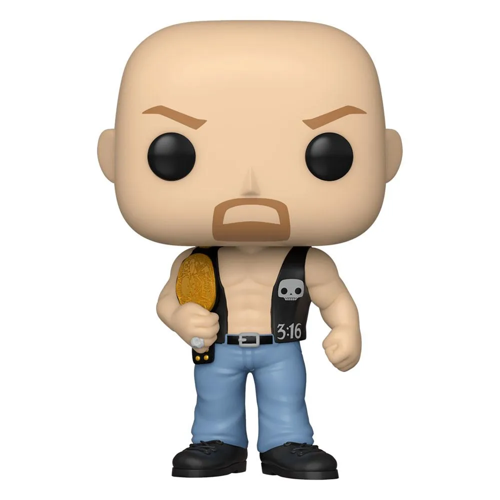WWE Vinyl Figure – Funko Pop Steve Austin with Belt 9 cm
