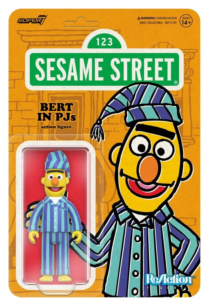 Sesame Street Actiefiguur – Bert in pyjama ReAction 10 cm 2