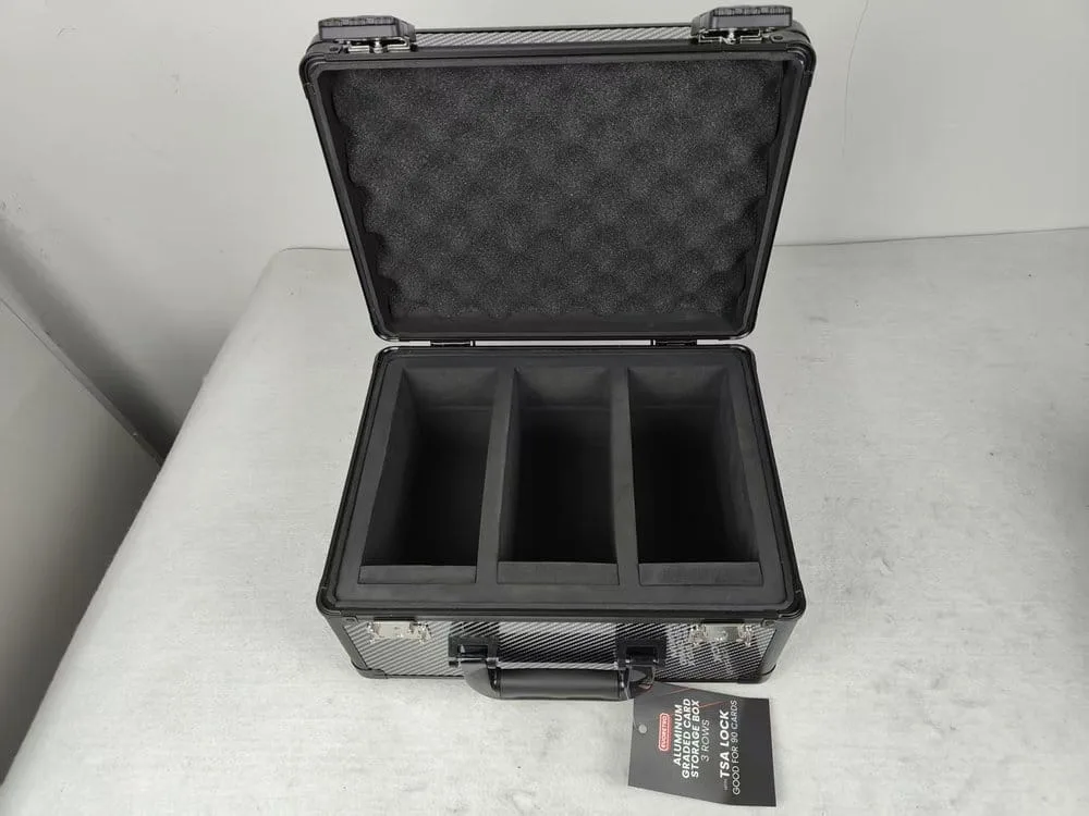 Evoretro Trading Card Storage Box – Grey 90-Slab Capacity 12