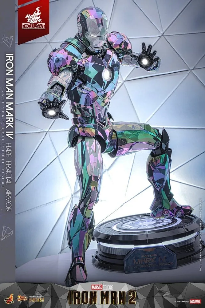 Iron Man 2 Action Figure – Mark IV Haze Fractal Armor 33 cm 13