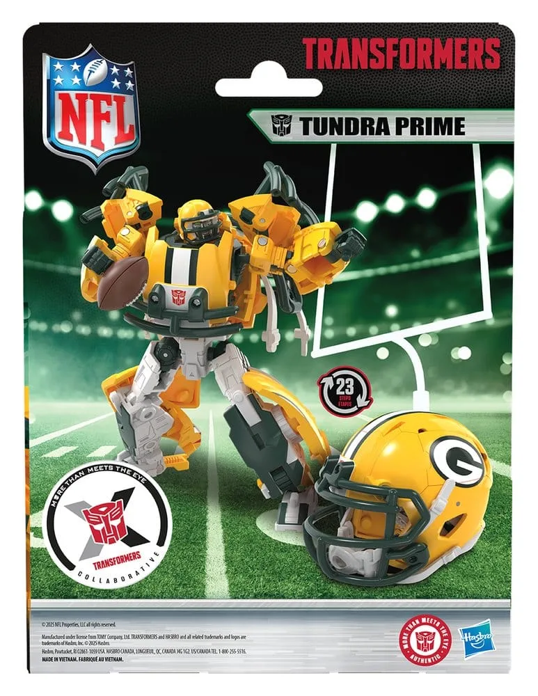 Transformers x NFL Action Figure – Packers Tundra Prime 14 cm 14