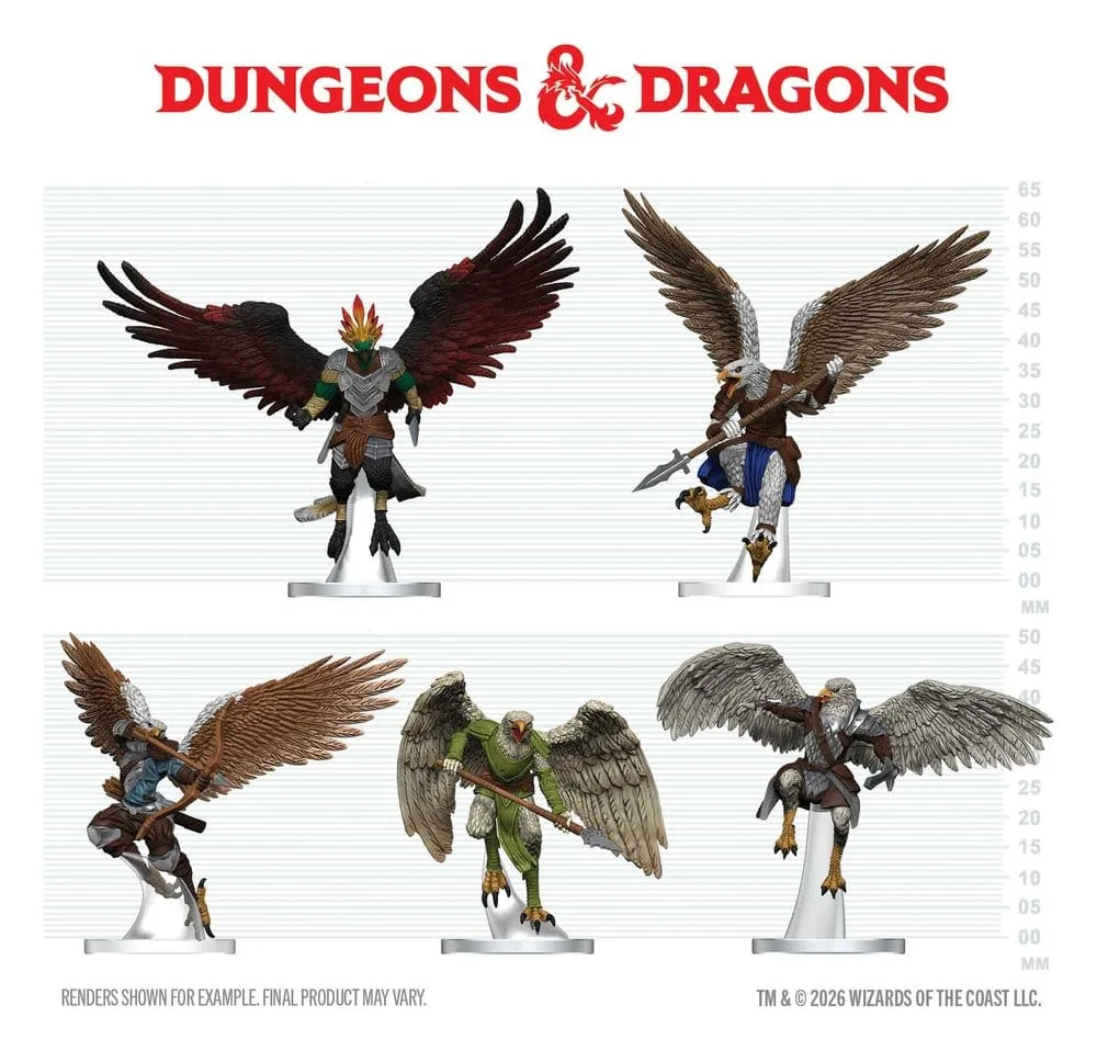 Dungeons & Dragons Miniature Set – Aarakocra Flock 2
