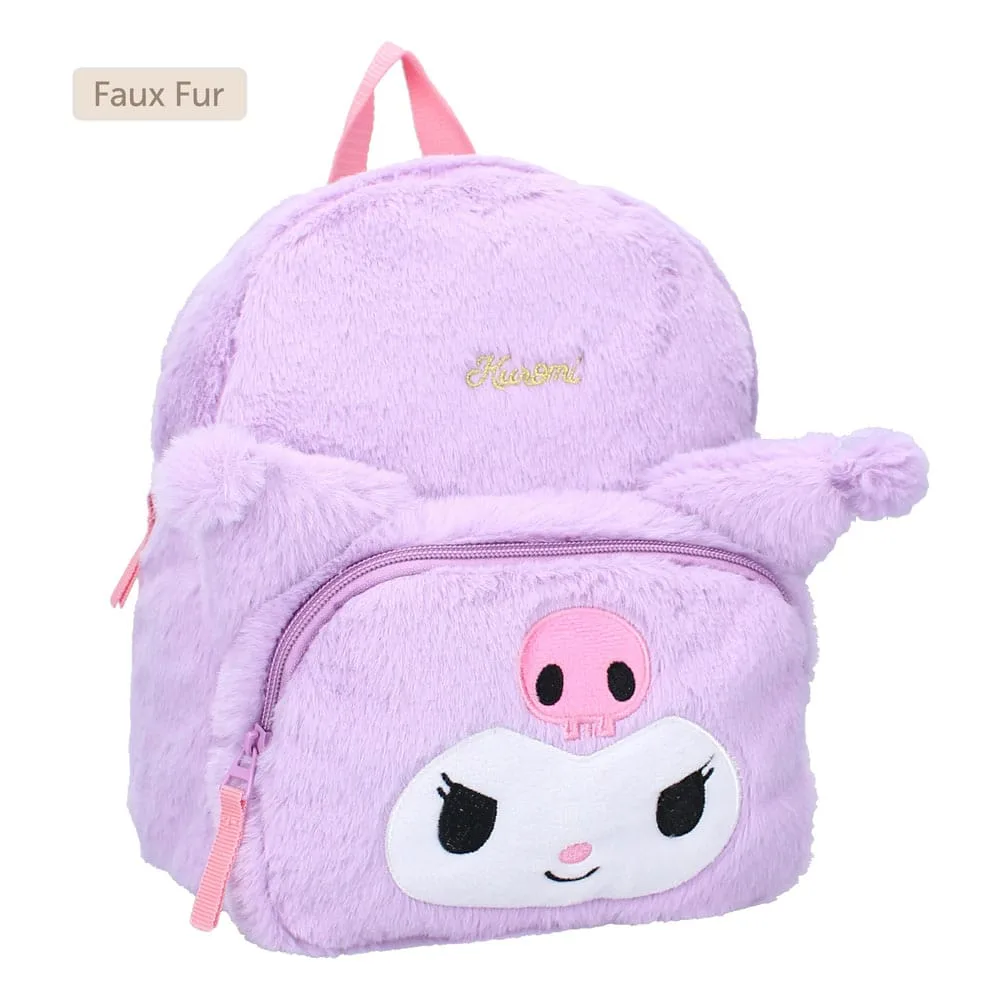 Sanrio Backpack – Kuromi Fluffy Festival Purple 26 cm 2