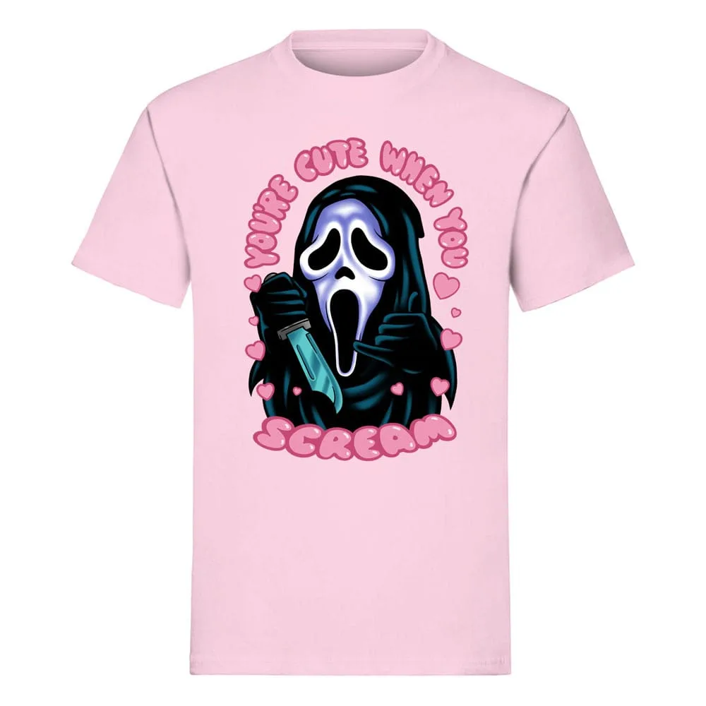 Scream T-Shirt – Ghost Face You’re Cute When You Scream Size S