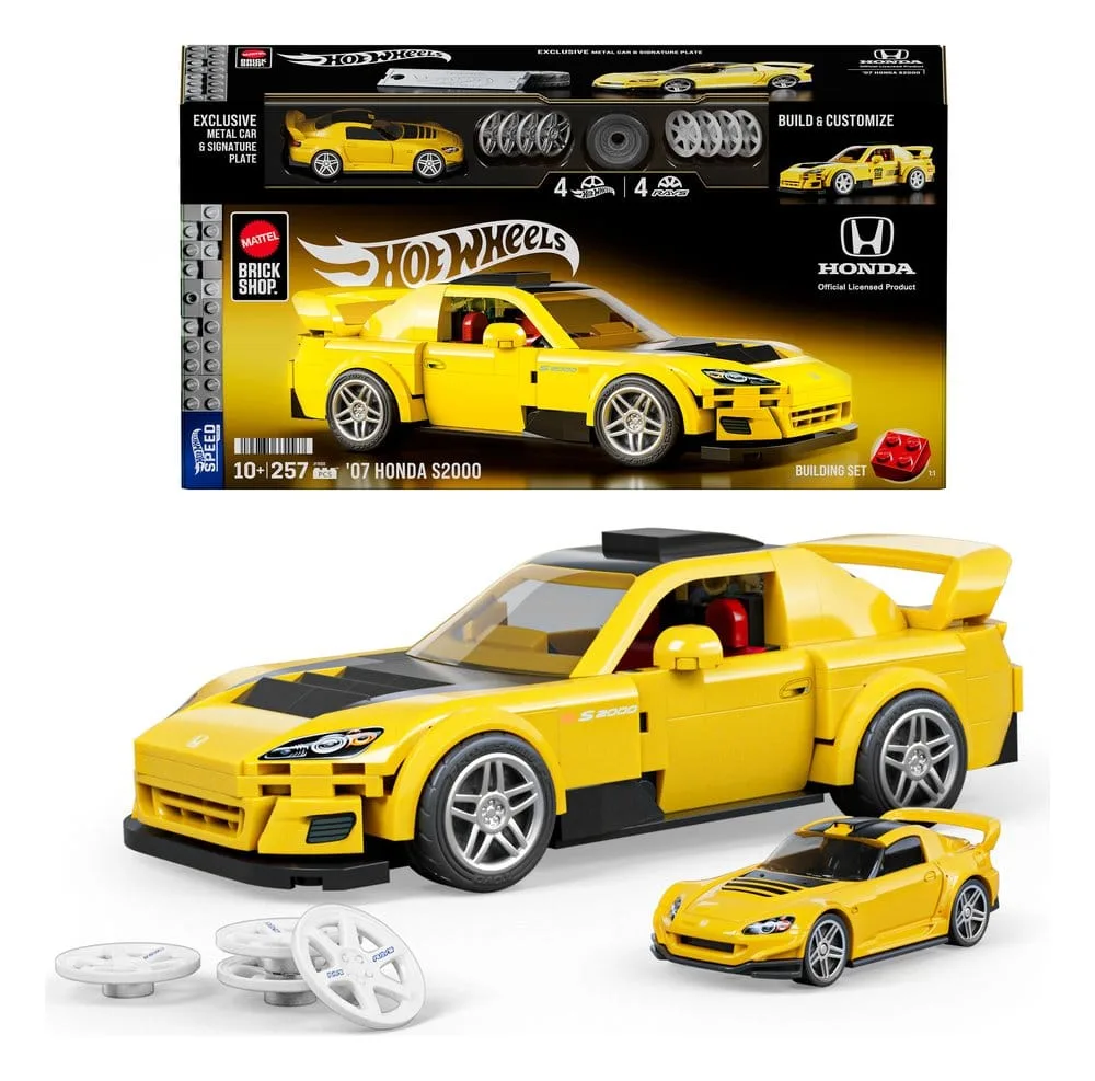 Hot Wheels Bouwset – Mattel Brick Shop 2007 Honda S2000 1:32 8