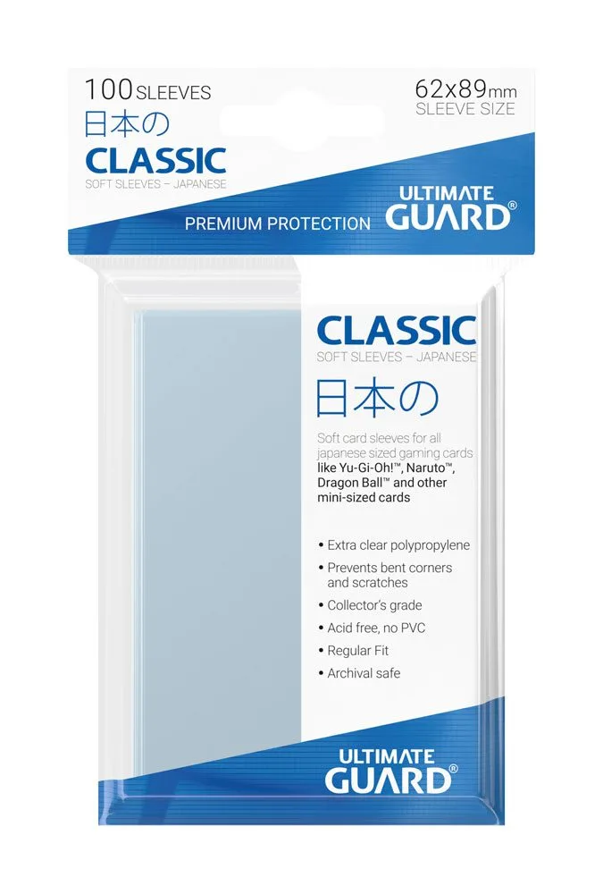 Ultimate Guard Card Sleeves – Classic Japanese Size 100-Pack