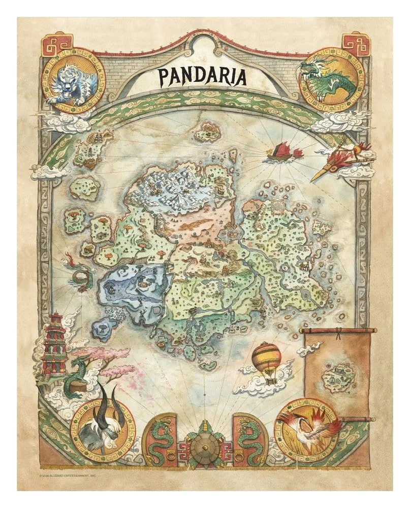 World of Warcraft Art Print Set – Limited Edition Maps 36 x 28 cm 8