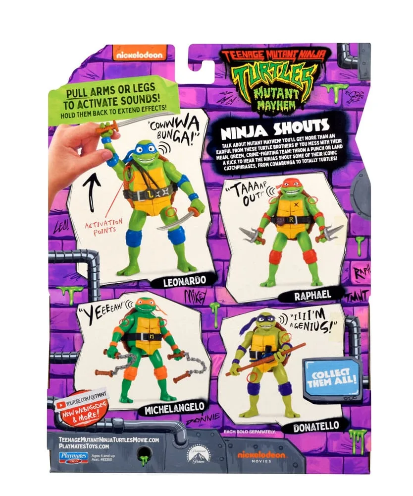 TMNT Mutant Mayhem Action Figure – Ninja Shouts Leonardo 14 cm 3