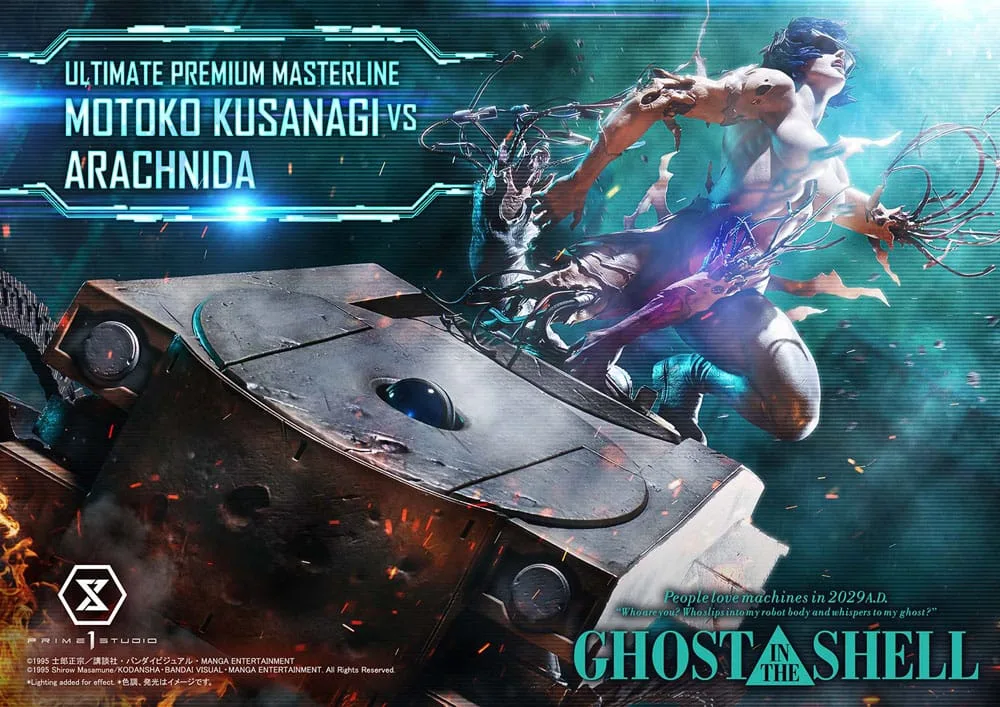 Ghost in the Shell Statue – Motoko Kusanagi vs Arachnida 68 cm 2