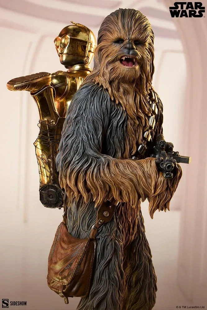 Star Wars Statue – Chewbacca and C-3PO Premium Format 63 cm 3