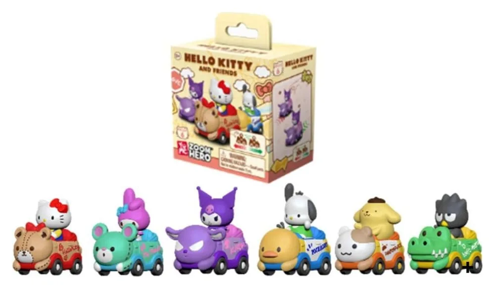 Hello Kitty and Friends Blind Box Display – Zoom Hero Series 1 2