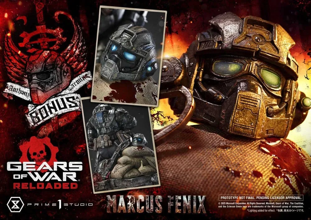Gears of War Statue – Marcus Fenix Ultimate Bonus 97 cm 3