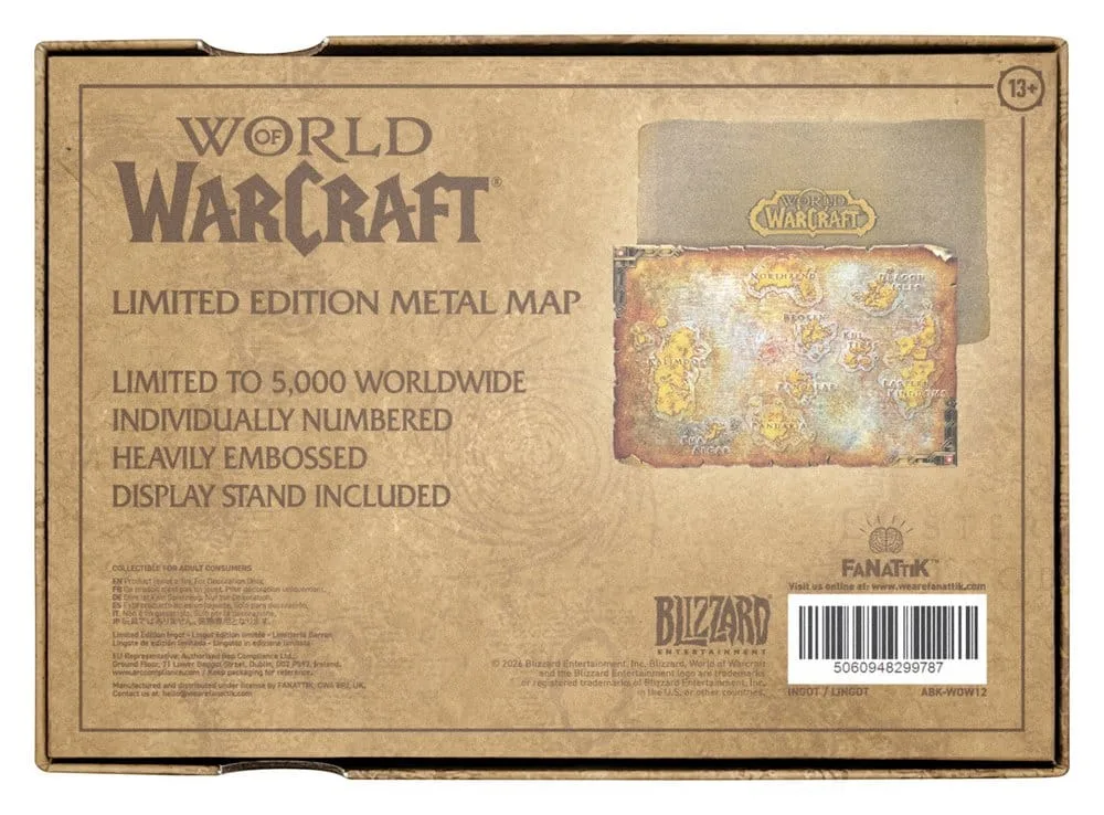 World of Warcraft Metal Map – Azeroth Limited Edition 12 x 18 cm 5