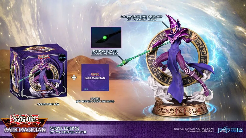 Yu-Gi-Oh PVC Statue – Dark Magician Purple Version 29 cm 19