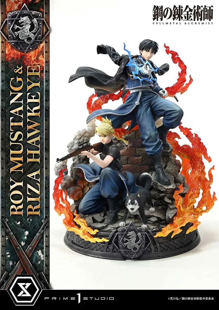 Fullmetal Alchemist Statue – Roy Mustang & Riza Hawkeye 50 cm