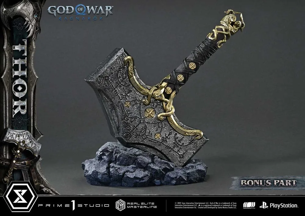 God of War Ragnarök Statue – Thor Deluxe Bonus 1/3 105 cm 5